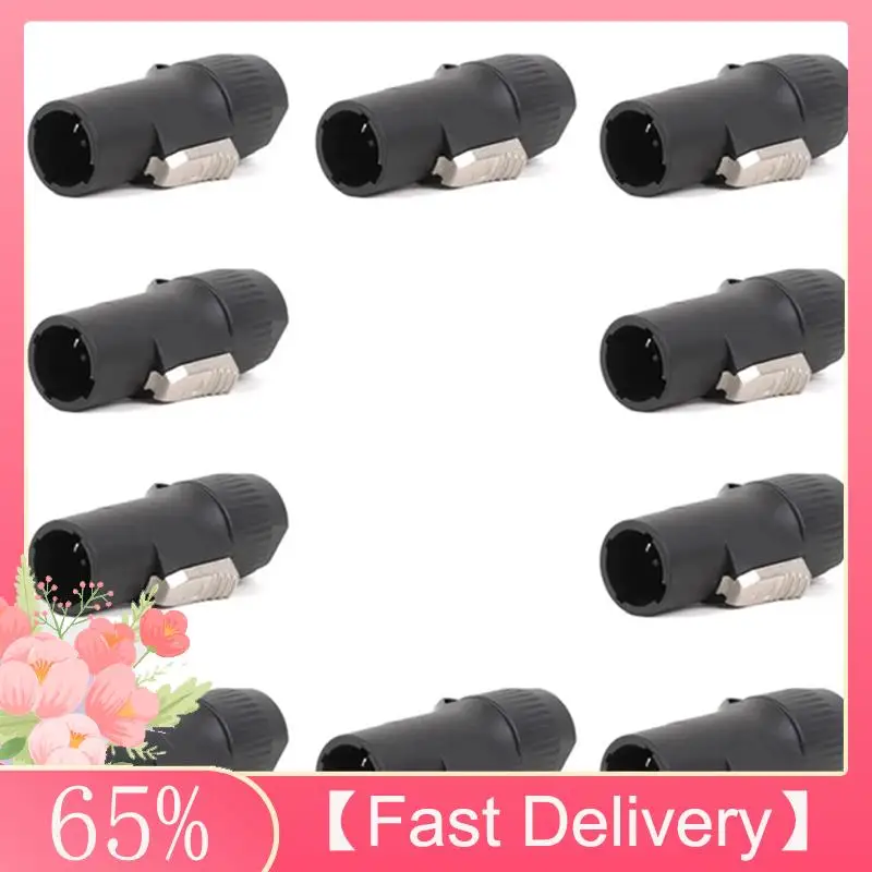 

Новейшая модель, 10 шт., водонепроницаемые разъемы IP65 из материала PA66, 3-контактные, с настоящей блокировкой, штекер-гнездо NAC3FX-W NAC3MX-W, 10 штекеров-разъемов (мужских)