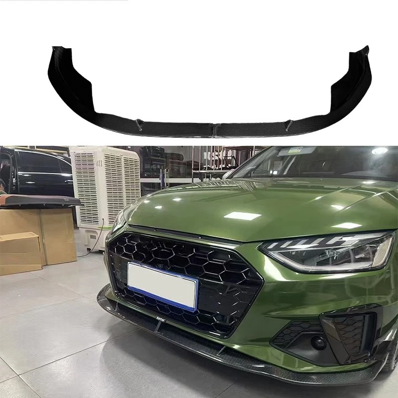 A4 Sline S4 B9.5 KB Style High Quality Carbon Fiber Front Lip Front Bumper Lip For Audi A4 S4 B9.5