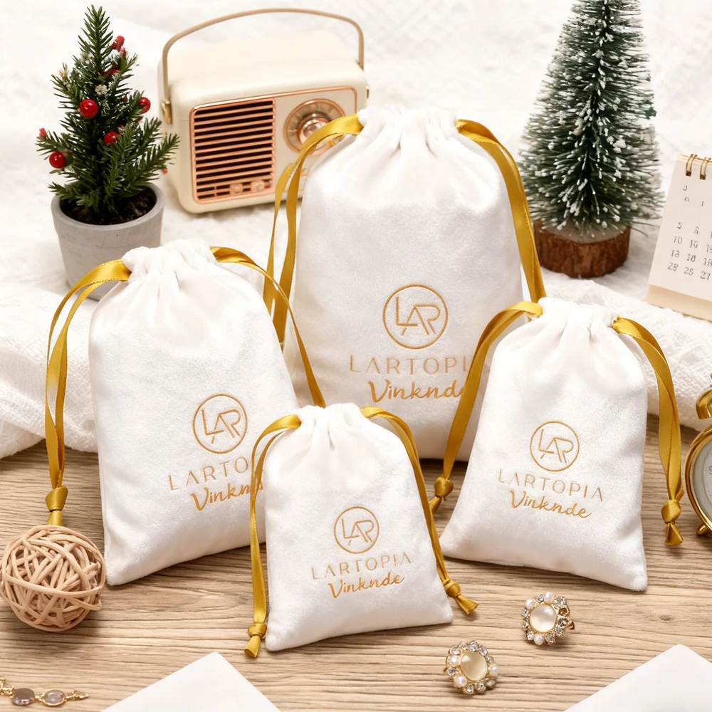 

Бархатное жемчужное ожерелье с логотипом, серьги, сумка, модная цепочка для свитера, сумка на шнурке, креативная упаковочная коробка для ювелирных изделий