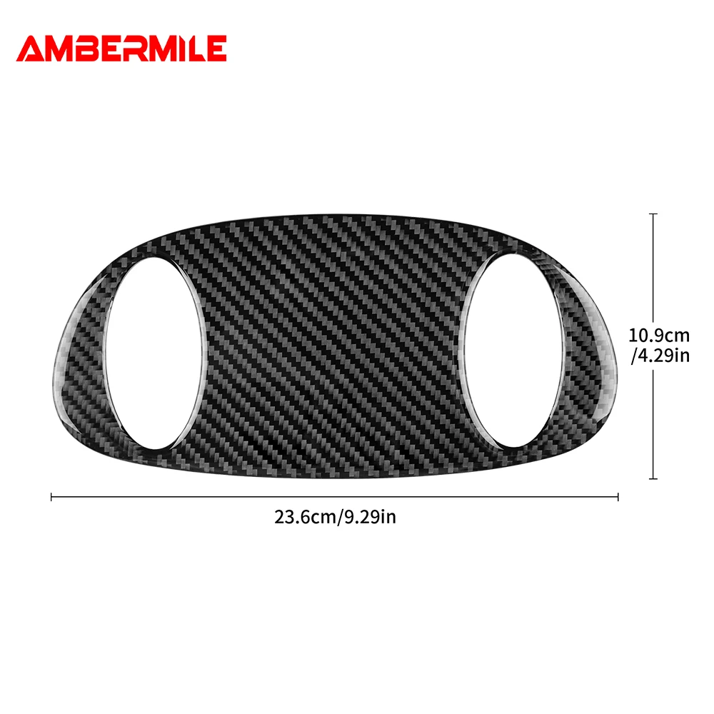 For Mini Cooper Hatch One R50 R53 2001-2006 Car Roof Reading Light Overhead Light Console Cover Trim Soft Carbon Fiber Sticker