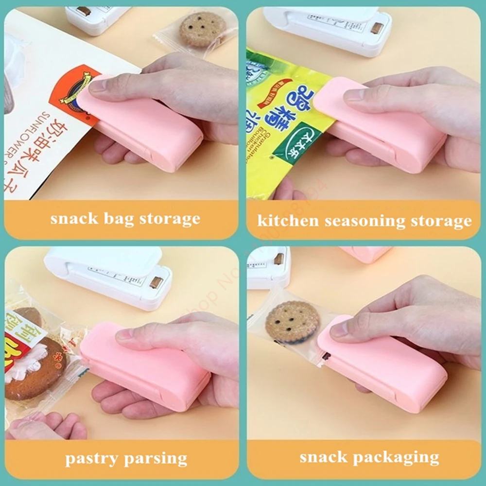 Mini Portable Plastic Package Sealer Heat Bags Sealing Machine Food Packaging Thermal Closure Pruning Kitchen Accessories Gadget