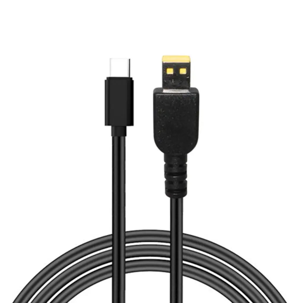 Cabo adaptador de alimentação para laptop tipo C, cabo de carregamento USB PD, conector confiável para notebook Lenovo Thinkpad