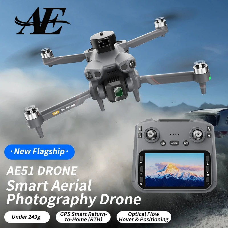 New GPS intelligent fixed-point 4.5-inch screen with 5G high-definition image transmission drone 4k professional 드론 dron дрон AE