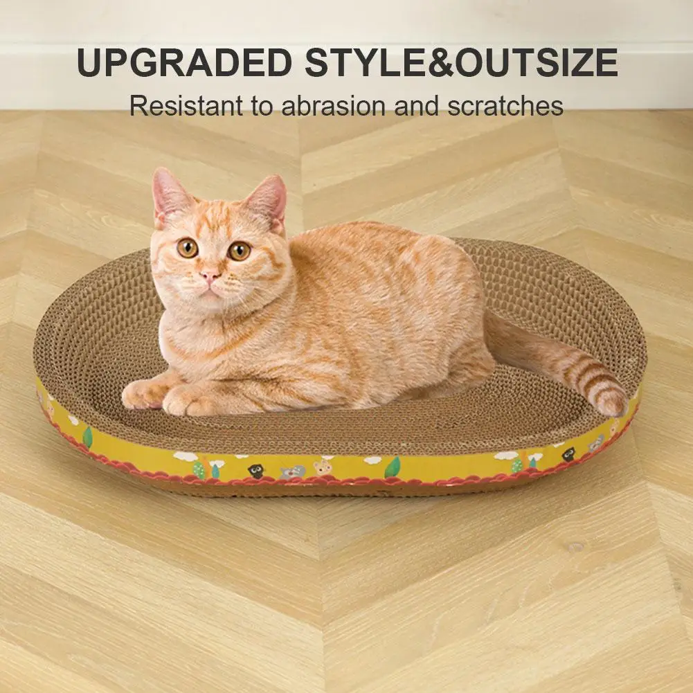 Cat Scraper Sharpening Claw Cardboard Corrugated Scratch-resistant Board  Wear-resistant Cat Nest Bed Cushion Sofa Accessories