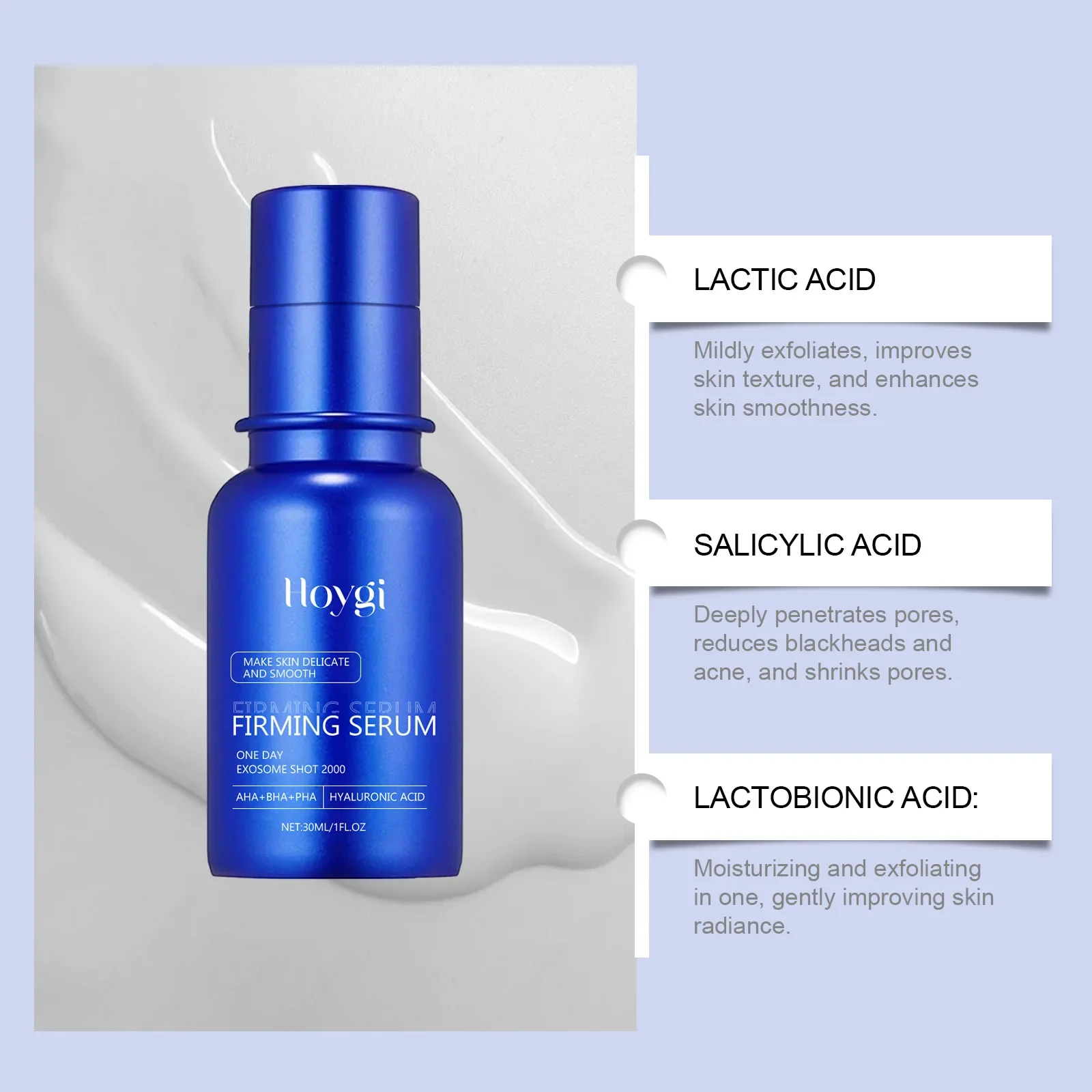

Hoygi Facial Emulsion for Hydration and Skin Firming with Oil Control and Pore Tightening Properties Improve Skin Elasticity