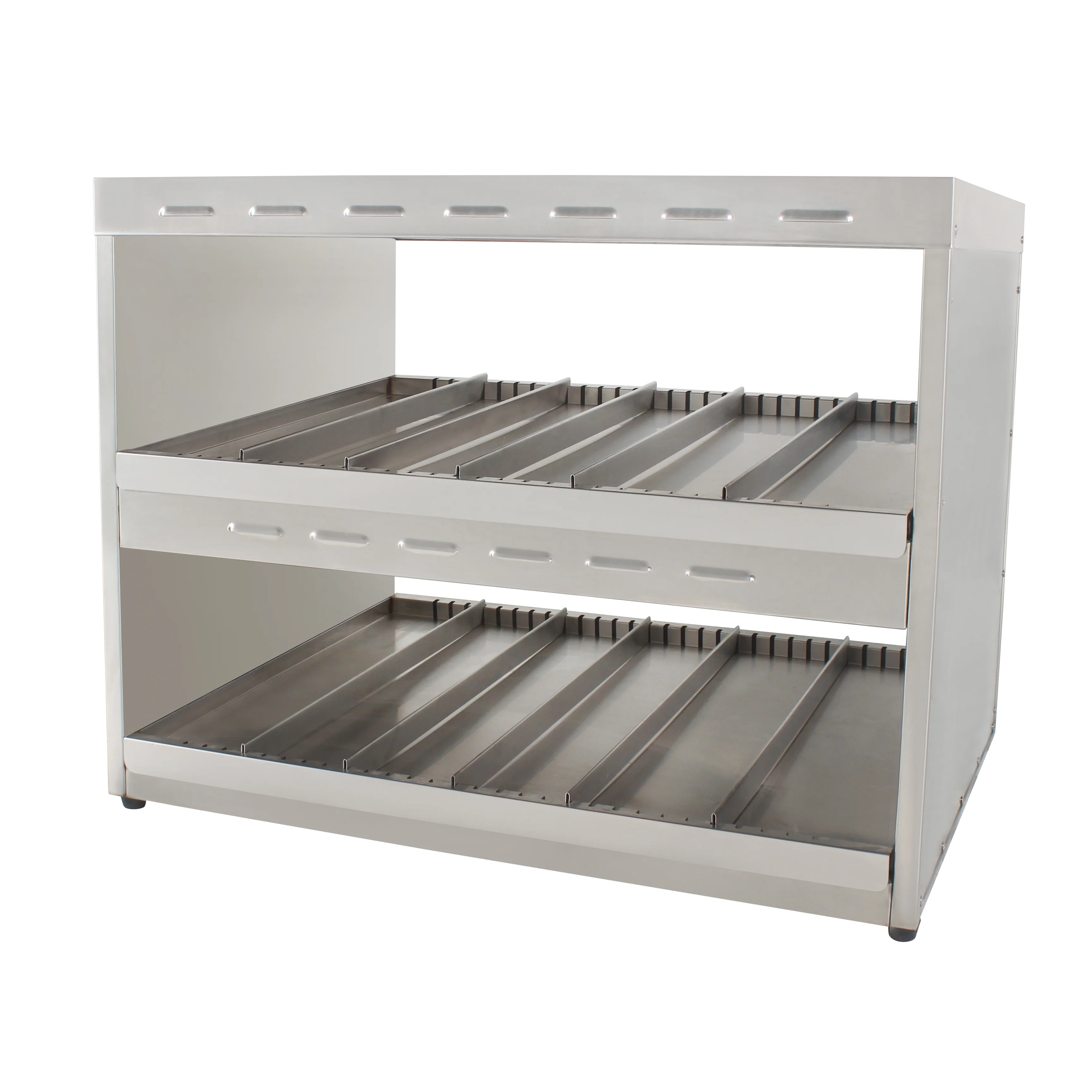 Direct Sales Commercial Electric Glass Restaurant Stainless Steel Food Warmer Display for Hamburger