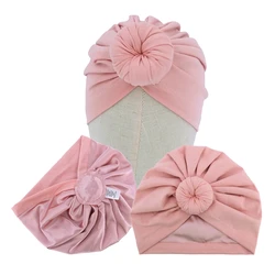 0-18M Silky Satin Lined Turban Hat for Babies Infant Toddler Girls Boys Bonnet Newborn Beanie Little Kids Sleep Caps Head Wraps