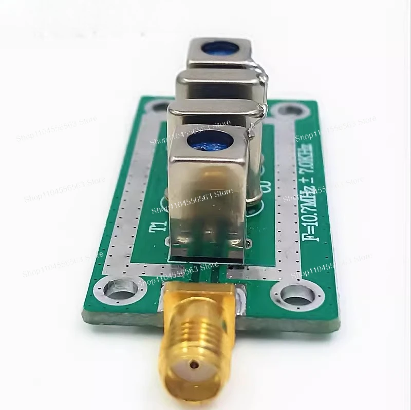 

Quartz Crystal Bandpass Filter 10.7MHz ±7KHz Narrow Bandwidth for Communication and Test Equipment