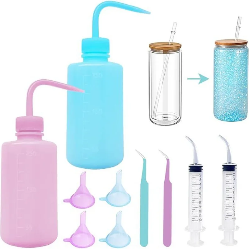 

Набор для создания снежных шаров (2 шт.), 10 предметов, полный комплект материалов (стеклянные стаканы в комплект не входят) для проектов снежных шаров