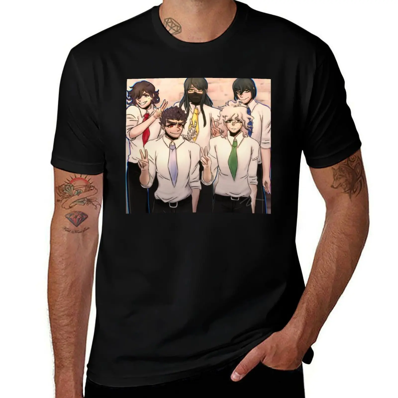Dangan Tally Hall Gang T-Shirt Stylish Print Short Sleeve Tee T-Shirt