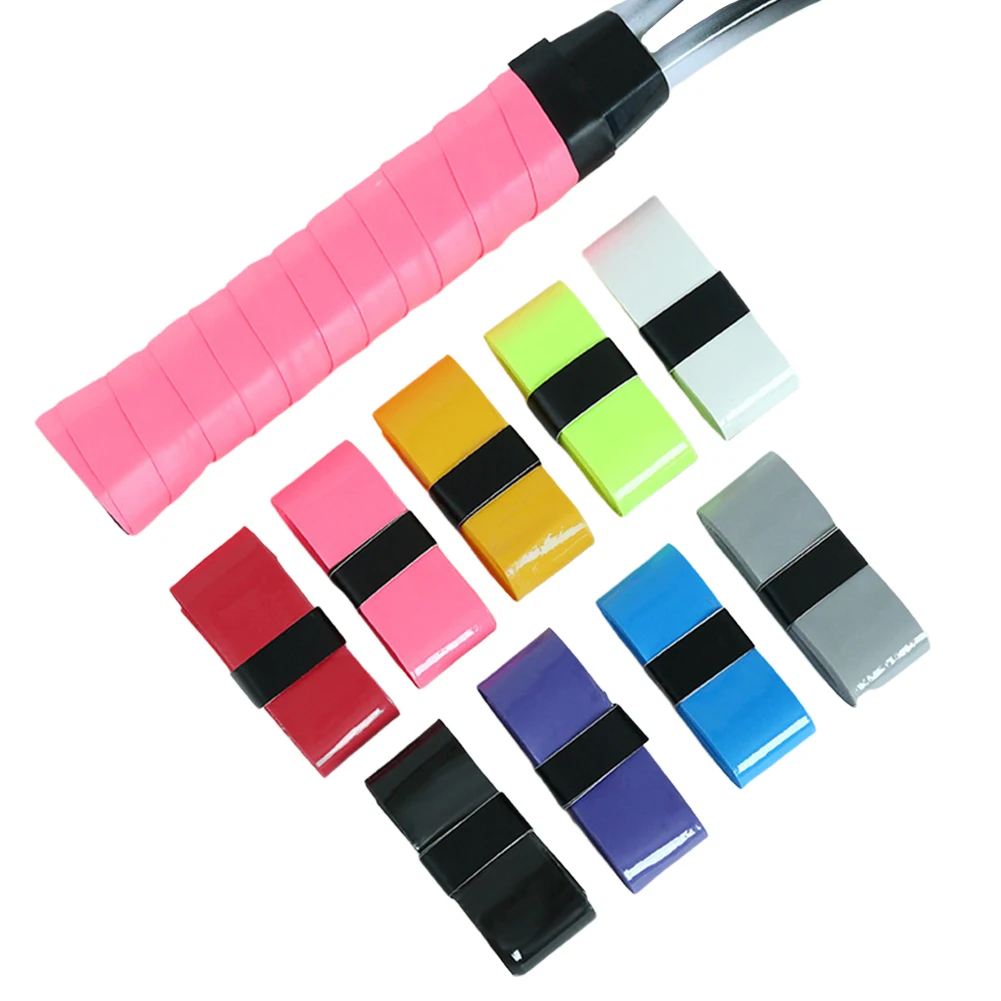 

9 шт., лента для ручки ракетки для бадминтона, противоскользящая теннисная накладка, впитывающая пот лента для захвата весла для пиклбола для удочек