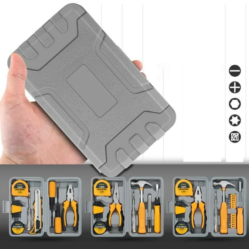 

Home Tool Collection Hexagonal Wrench Screwdriver Pliers Compact Carry Bag Alloy Steel Essential For Everyday Repairs A2BB