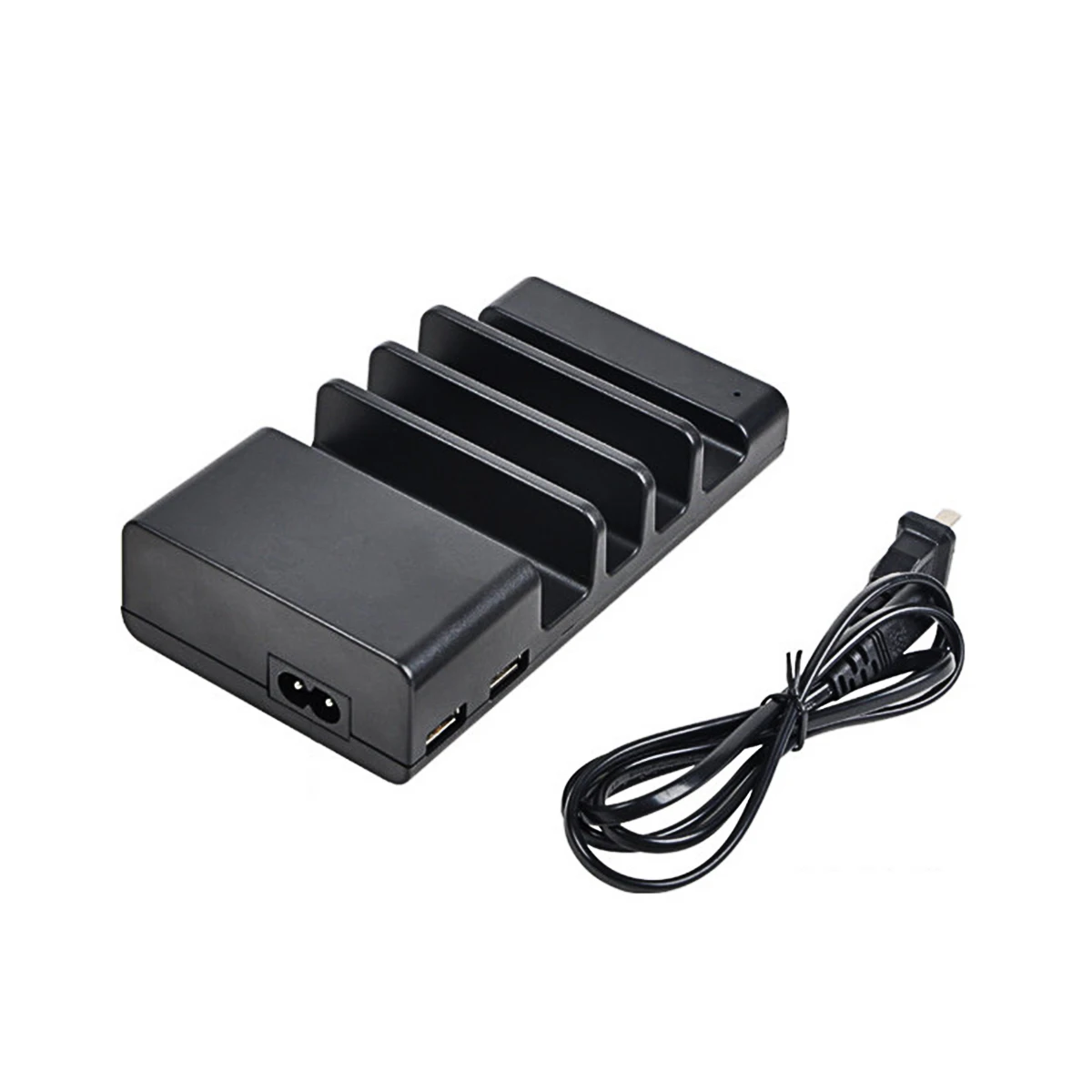 

4 Ports USB Charging Station Hub Dock Black Us Plug Smartphone Tablet Cellphone Dock Charging Station