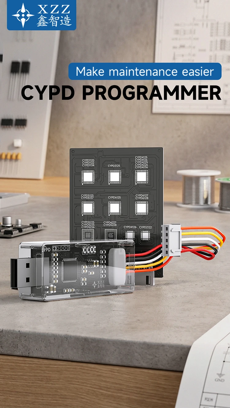 XZZ CYPD Programmer USB Power Supply/Multiple Model Support/Simple Operation/Offline/Online Dual Mode Optional