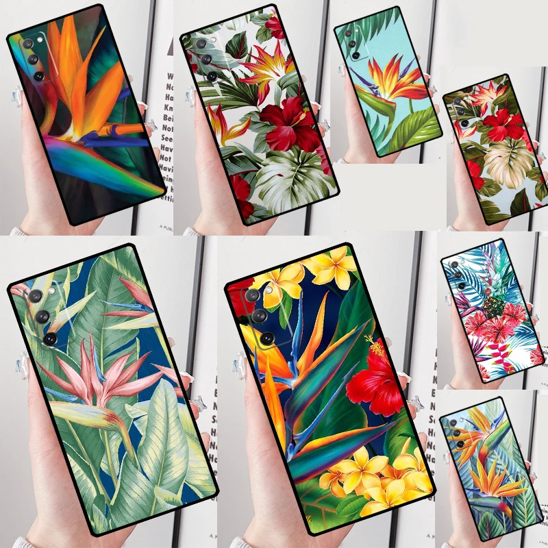 Tropical Paradise Hawaiian Birds Phone Case For Samsung Galaxy S25 Ultra S9 S10 S20 S21 S22 Plus S23 FE S24 Ultra Back Cover