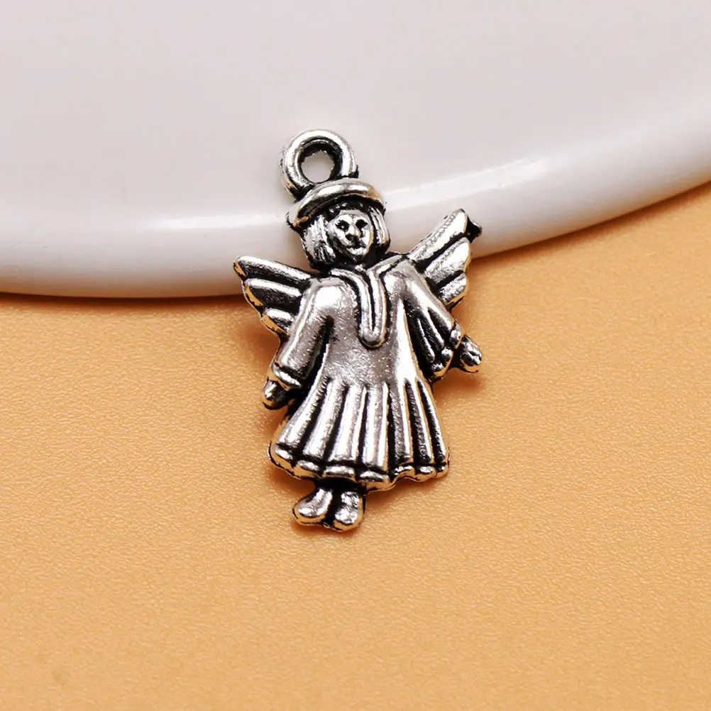 

50pcs Retro Angel Wings Pendant Alloy Charms For Diy Jewelry Making Craft Supplies Angel Jewelry Findings Decorative Pendants