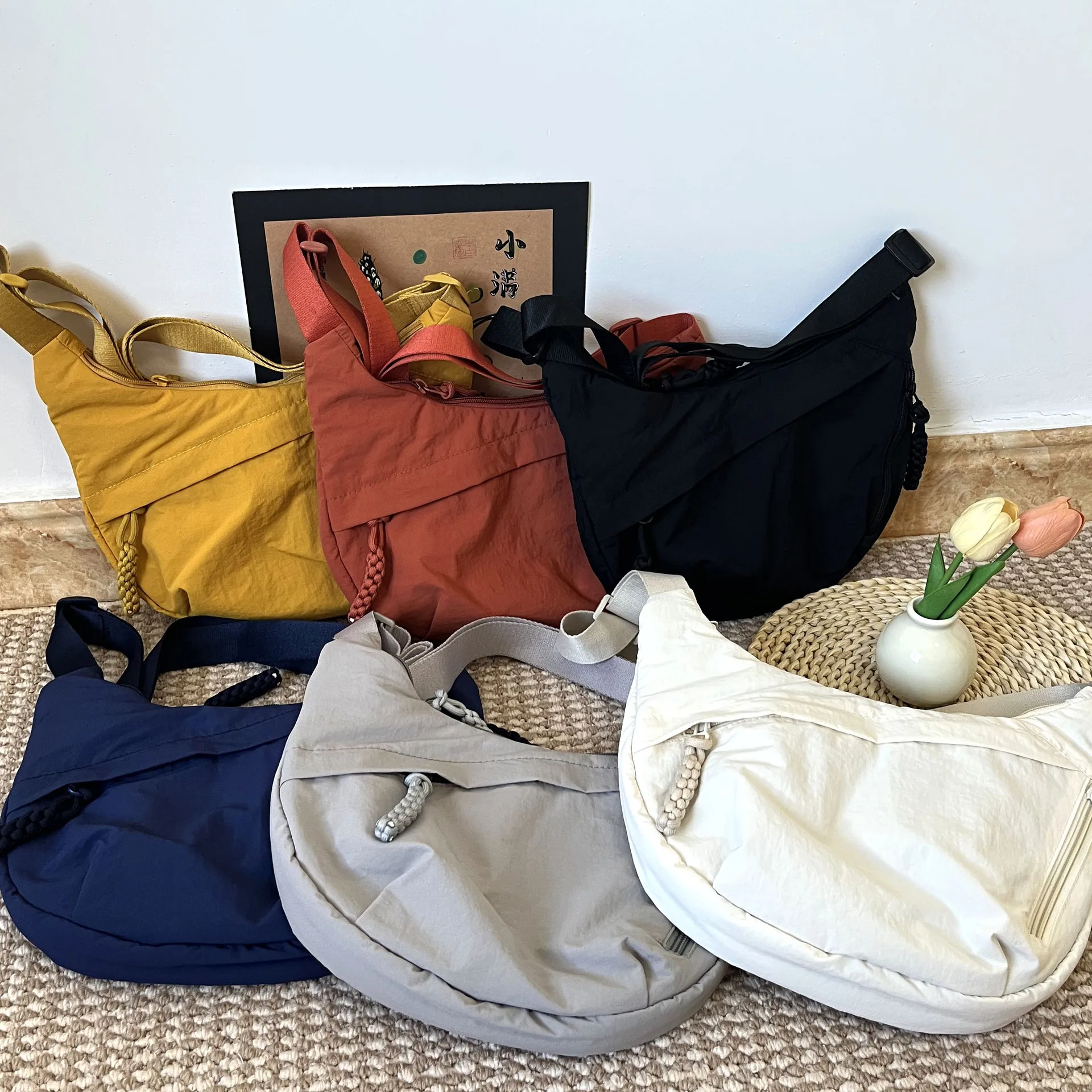 Crossbodytas van nylon met eig - Women Bags Logo recensie en prijs