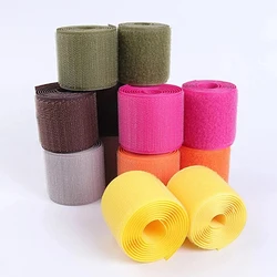 5CM Width Fastener Tape Nylon Hook Loop No Adhesive Cable Ties DIY Handcraft Sewing and Haberdashery Accessories 1Meters/Pairs