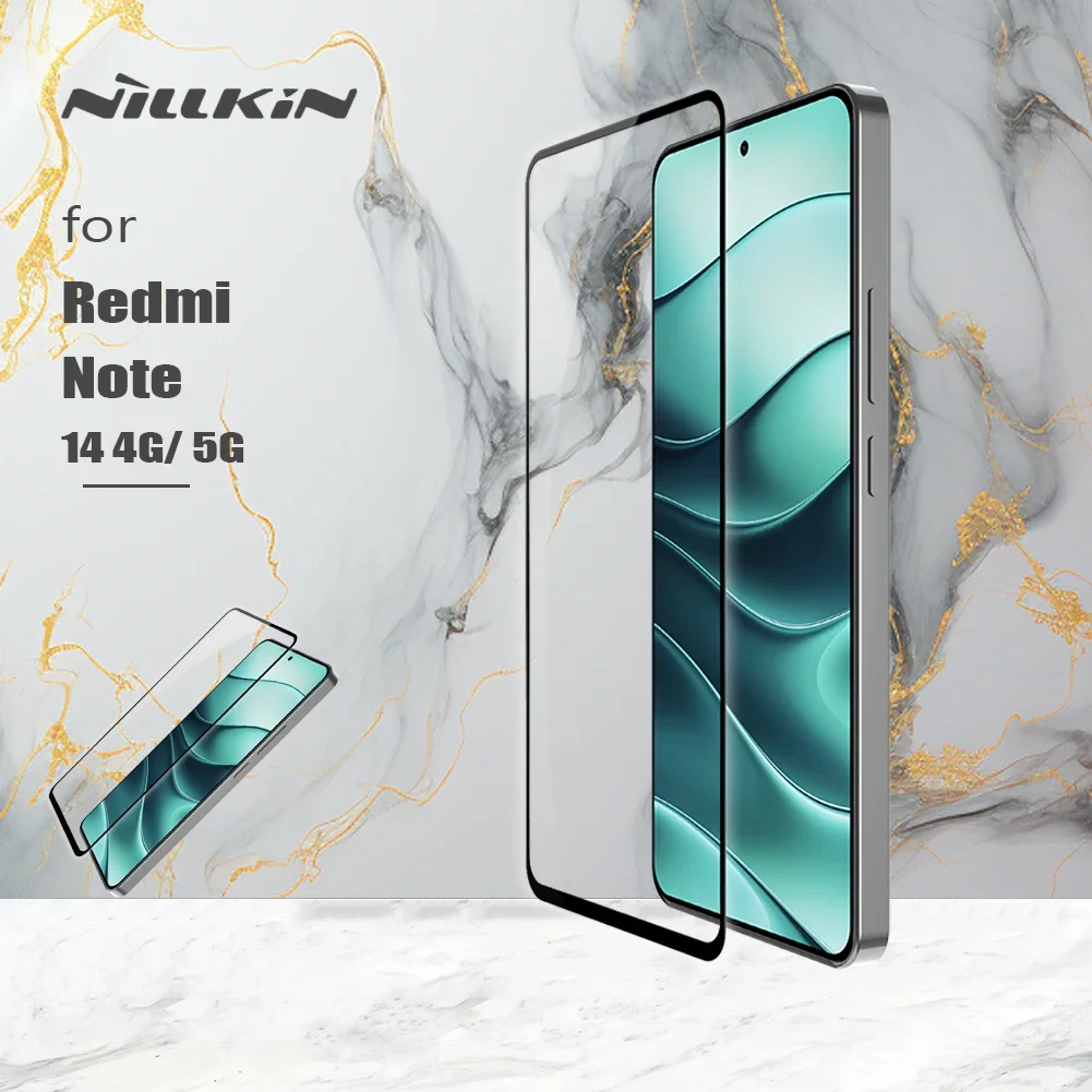 Для Redmi Note 14 5G Nillkin CP + Pro 2.5D закаленное стекло Arc Edge 9H жесткая ультратонкая стеклянная пленка для защиты экрана для Note 14 4G