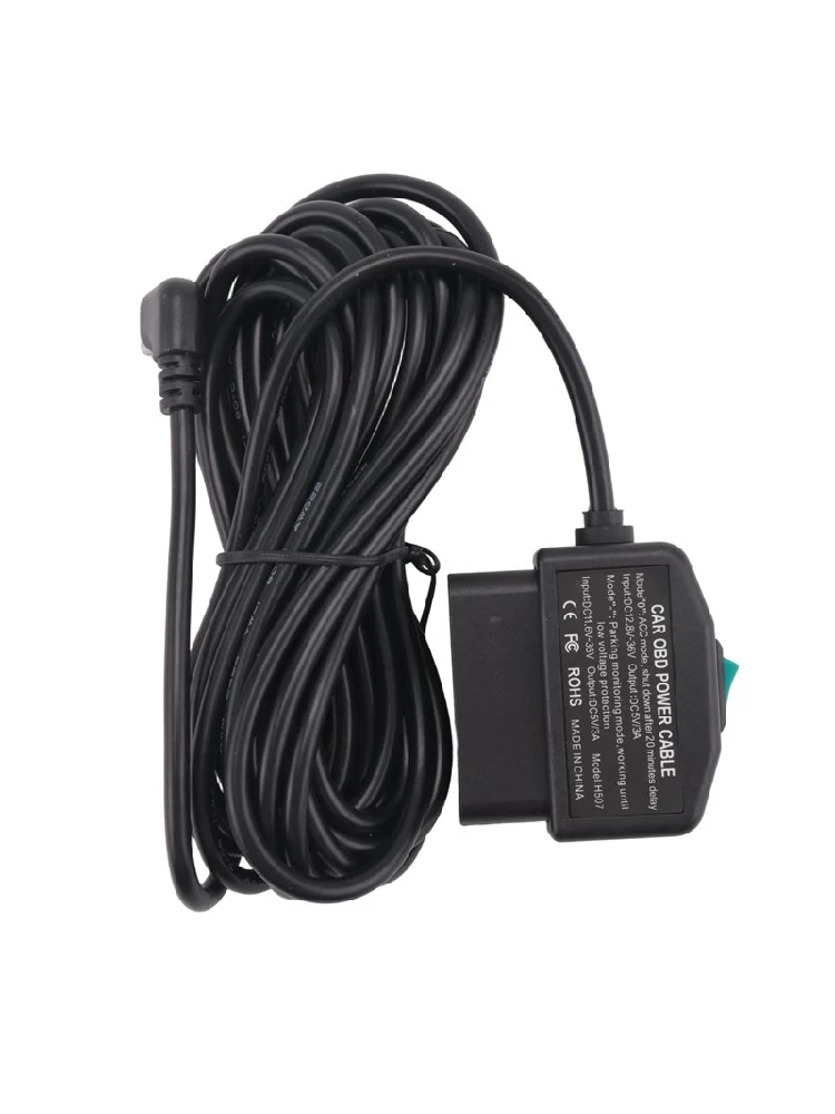 Dashcam OBD-Hardwire-Kit, Dashcam USB Typ C Hardwire-Kit mit OBD-Stromkabel für Dashcam 12-24V auf 5V/3A-A54R