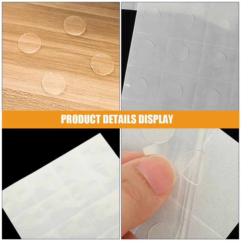 25Sheets Balloon Dot Glue Double Sided Stickers Removable Clear Adhesive Dots No Trace Round Dot Stickers for Craft Photo Poster