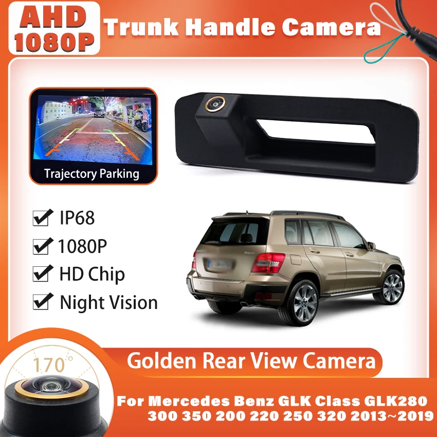 170°AHD Car Trunk Handle Rear View Camera For Mercedes Benz GLK Class GLK280 GLK300 GLK350 GLK200 GLK220 GLK250 GLK320 2013~2019