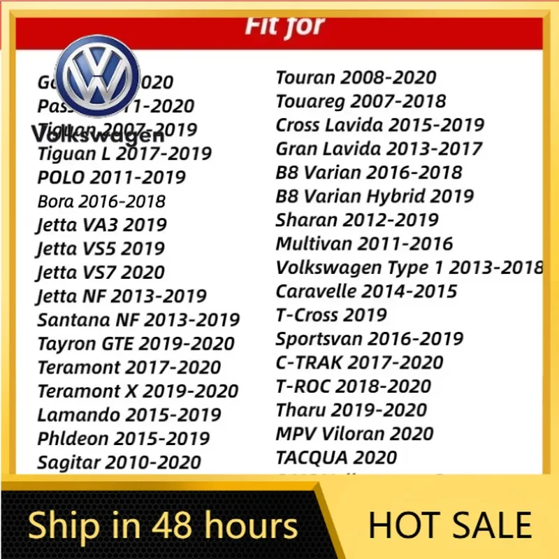 

VW 2026 Hot 4Pcs for VOLKSWAGEN VW Rline Polo Golf Tiguan Jetta Touareg Sharan T-ROC Passat Touran Bora Car Door Lock Protective