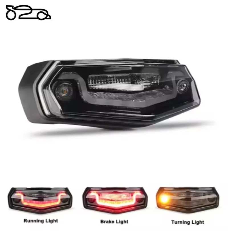 for Yamaha Tenere 700 2021/2022/2023 Integrated Light Emitting Diode Tail Light Integrated Smoke Light Emitting Diode Integrated