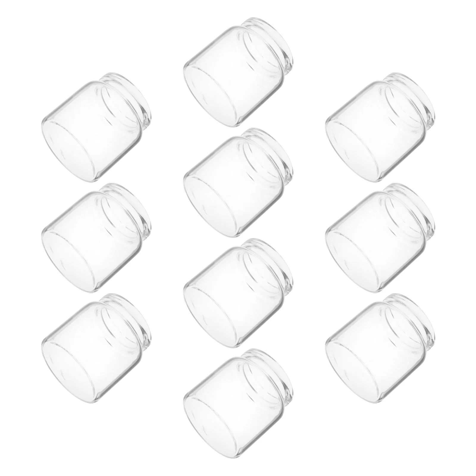 

10Pcs Miniature Glass Plant Terrarium Container Clear Propagation Jars for Indoor Garden Moss Succulents Decor