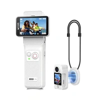 Combo de Cámara Deportiva de Bolsillo SJCAM White C400, Cámara de Movimiento Portátil, 7 Horas de Uso de Energía, Estabilizador de 6 Ejes