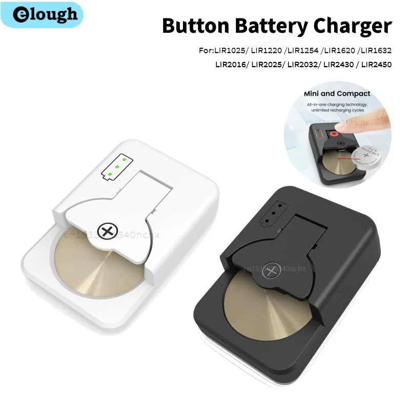  Button ​​Battery Charger For LIR1025/1220/1254/1620/1632/2016/2025/2032/2430/2450 Portable Coin Lithium Charger Type C Charger