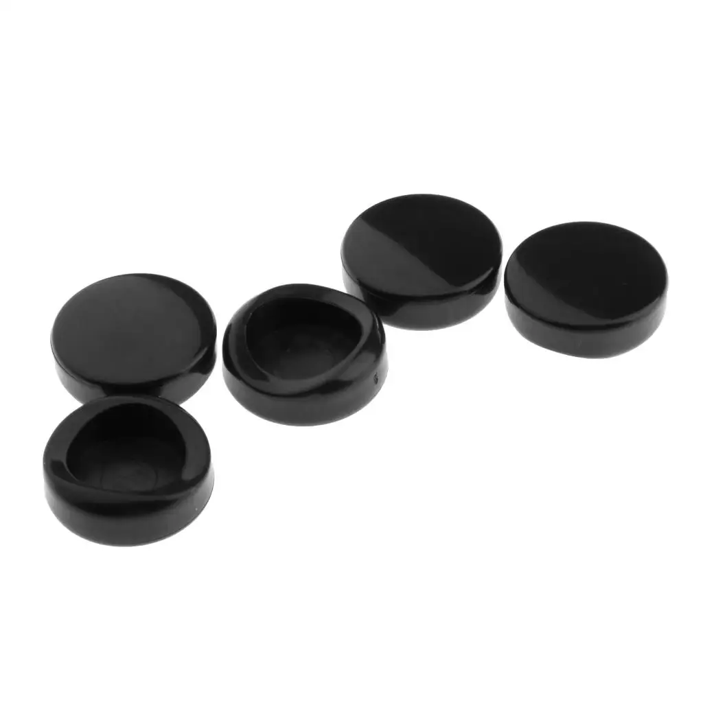 5pcs Plastic Saxophone Upper Thumb Rest Button, 24mm Outer Diameter, 14mm Inner Diameter for Soprano Alto Tenor Sax