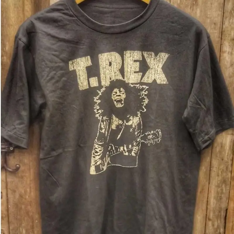 

T REX 100, новая хлопковая футболка с винтажной лентой