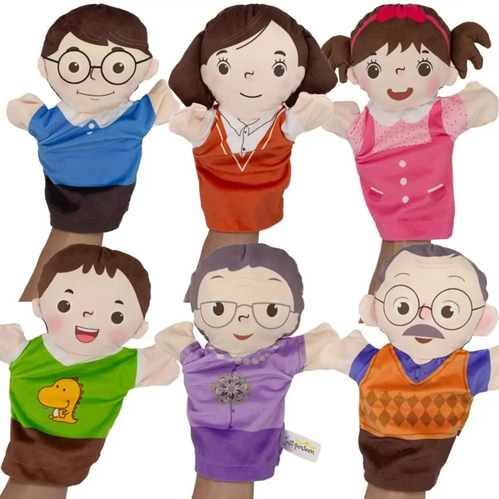 Parent-Child Children's Hand Puppet Grandparents Parents Children Plush Gloves Son Plush Family Member Puppet