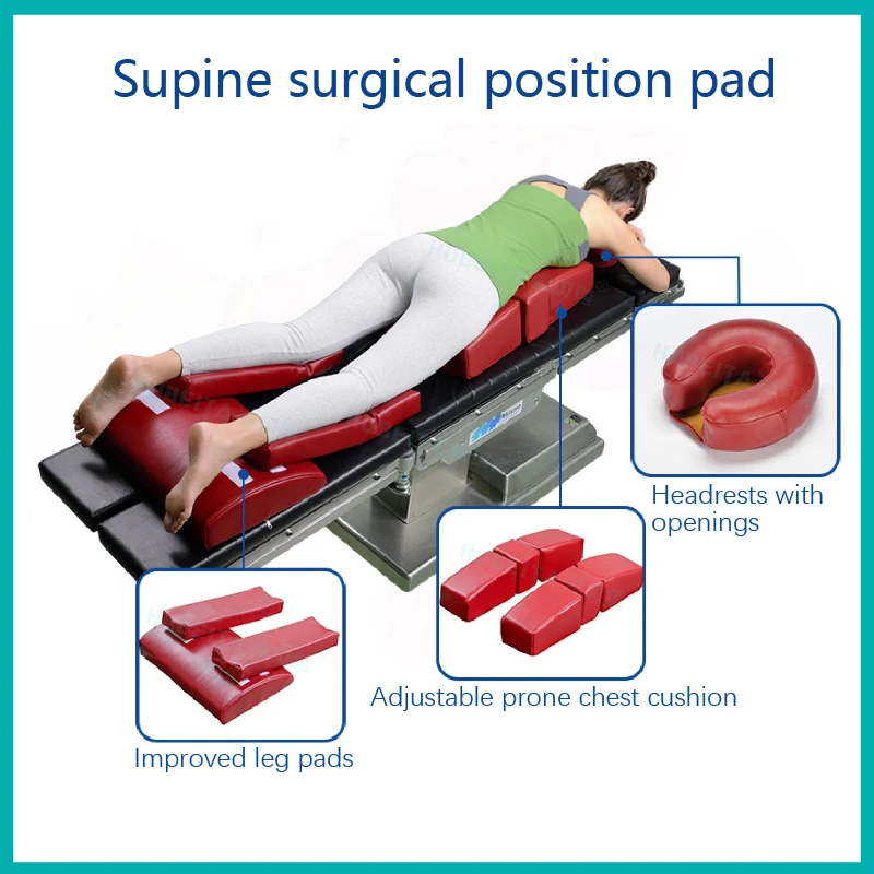 Adjustable prone chest cushion Waterproof and anti fouling Elastic sponge Spinal surgery Rehabilitation supplies