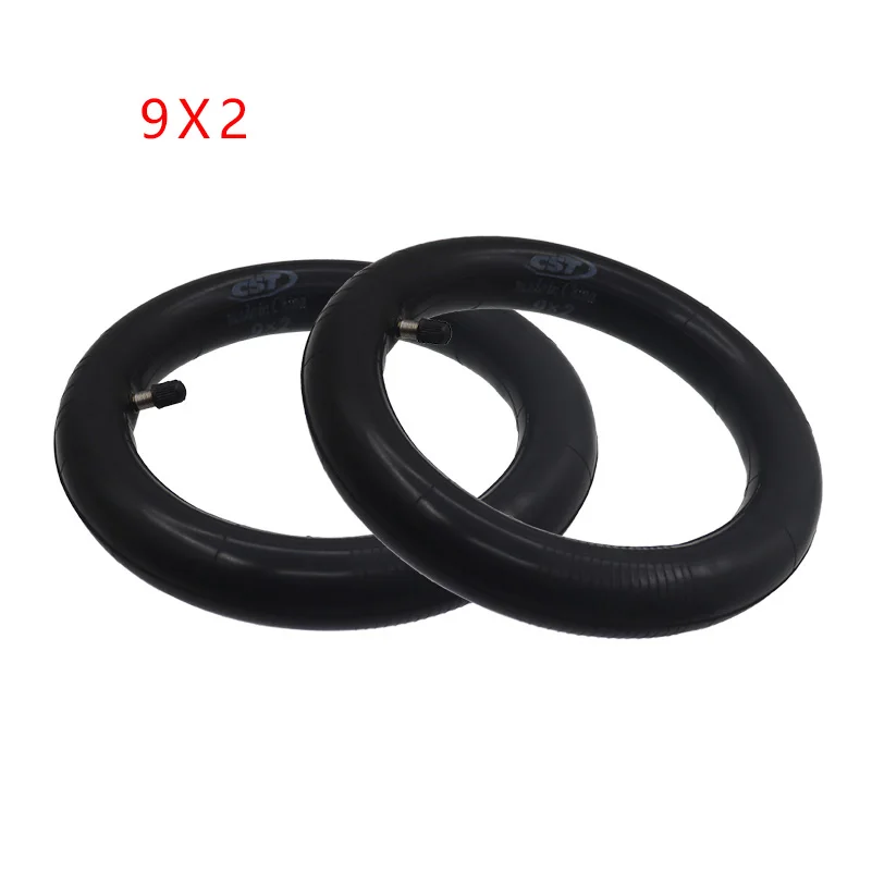 أنبوب داخلي لسكوتر شاومى الكهربائي ، صمام مكبّر ، منحني ، مستقيم ، أجزاء سميكة ، ترقية ، M365 ، 8 1 ، 2x2 ، 9 بوصة ، CST ، 9x2 #2