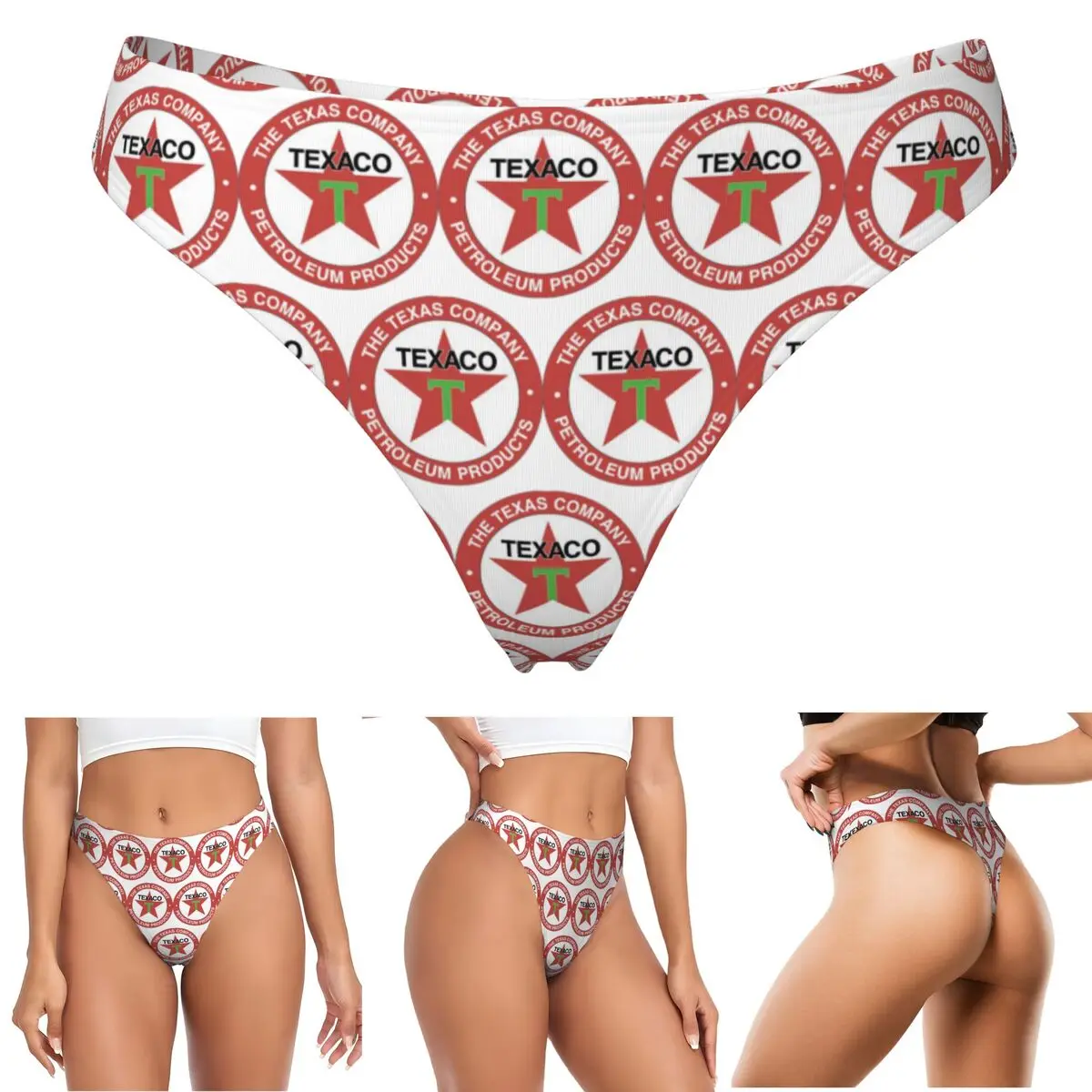 calcinhas-g-string-personalizadas-com-logo-vintage-texaco-confortaveis-e-respiraveis-para-mulheres