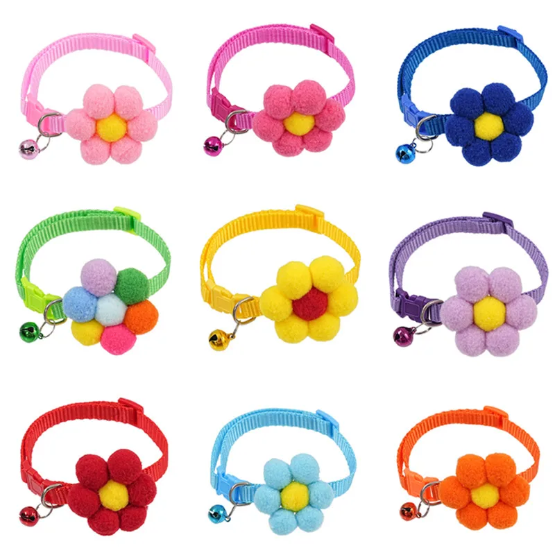 Butterfly Knot Flower Pet Collar Personalized Design Buckle for Puppy Small Dog Cat Pet Supplies Accessories