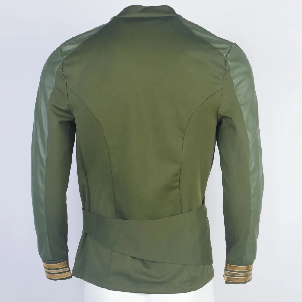 For Strange New Worlds Captain Pike Green Uniforms Starfleet Top Shirts Cosplay Costumes