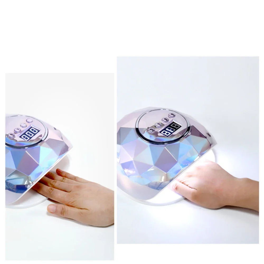 สีสัน UV LED โคมไฟเล็บเจลมืออาชีพเครื่องเป่าเล็บ 86W 4 การตั้งค่าจับเวลา Quick Drying โคมไฟเล็บเครื่องมือ