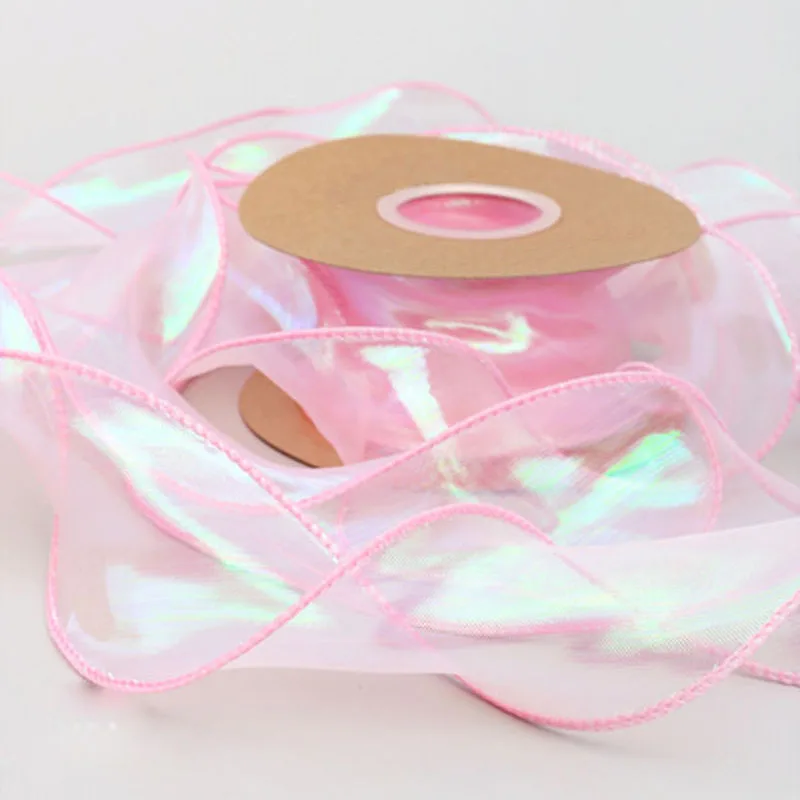 9 Yard transparenter Rüschen-Spitzenbesatz mit Farbverlauf für Hochzeitskleider, DIY-Weihnachtsdekoration, 6 cm breit – Detail 5