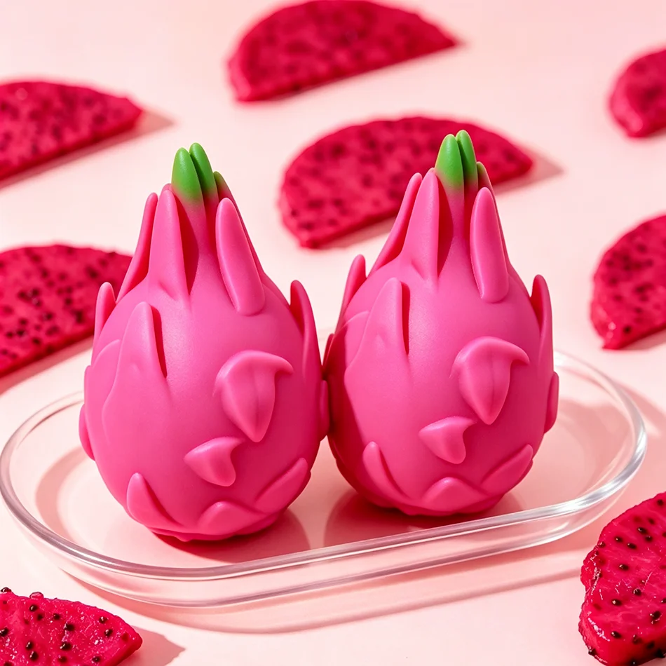 Funny Simulation Fruit Dragon Fruit Squish Stress Ball Gift Squishy Squeeze Stress Reliever Fidget Sensory Toy Squeeze Balls