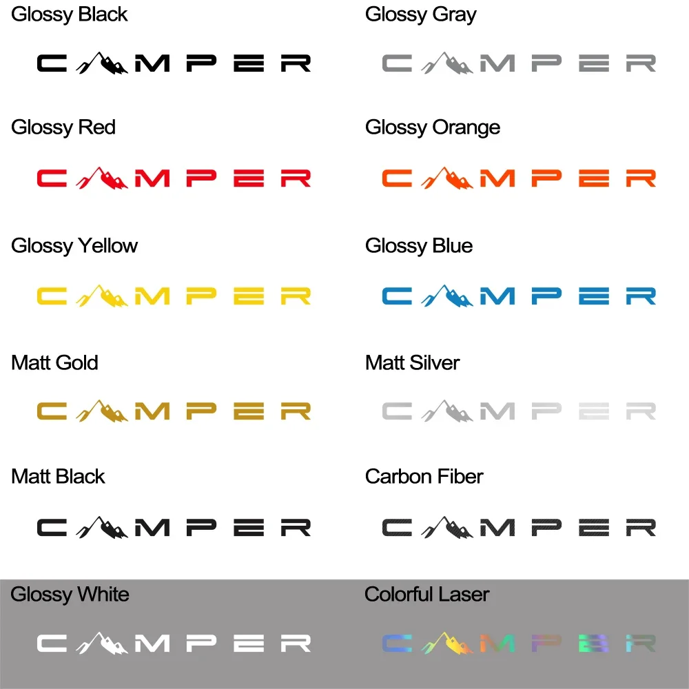 Car Sticker Camper Mountain Decal 4x4 Offroad for Van Caravan Truck Taxi Camping Rv Cargo Motorhome Vinyl Decor Auto Accessories