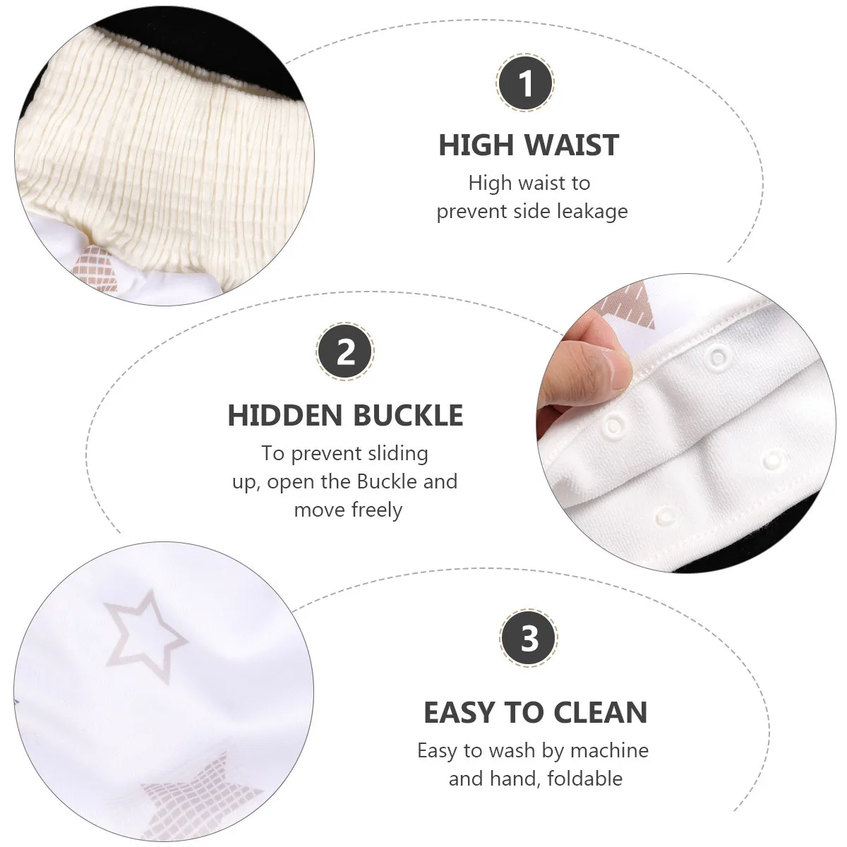 

Cotton Training Pants Baby Leakproof High Waist Breathable Toddler Training Underwear Soft Comfortable Infant Pants