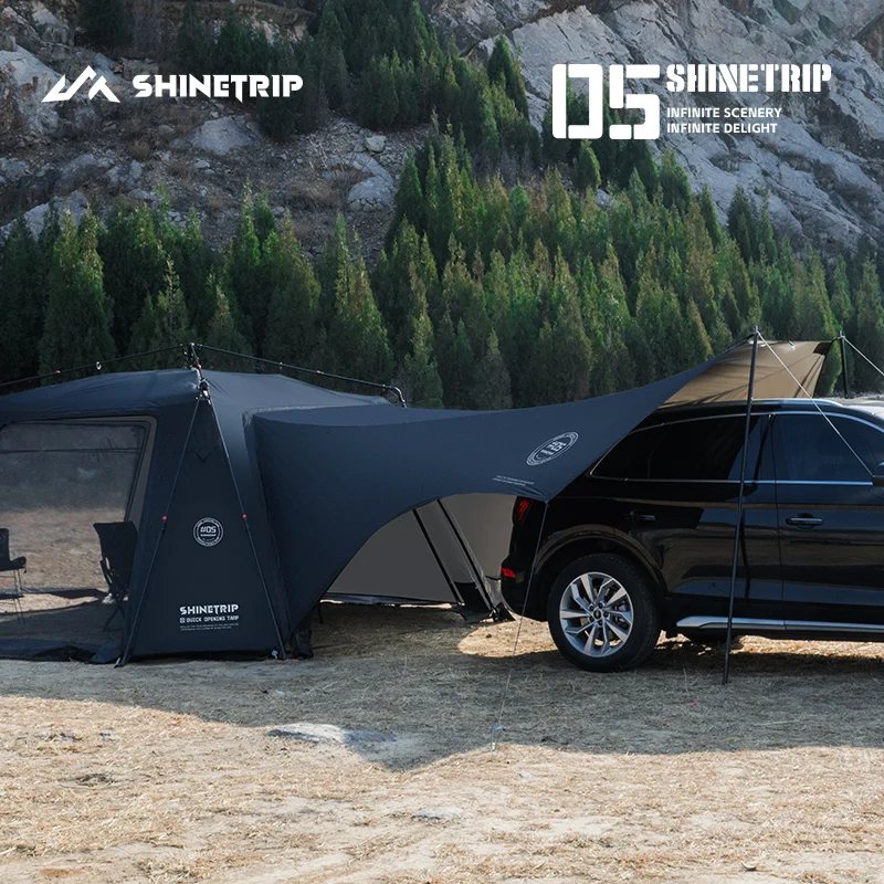 Outdoor Automatic Tent Accessories ShineTrip Tent Doormat Zipper Apron Enclosure Net All-Weather Shelter Extra Expansion Module