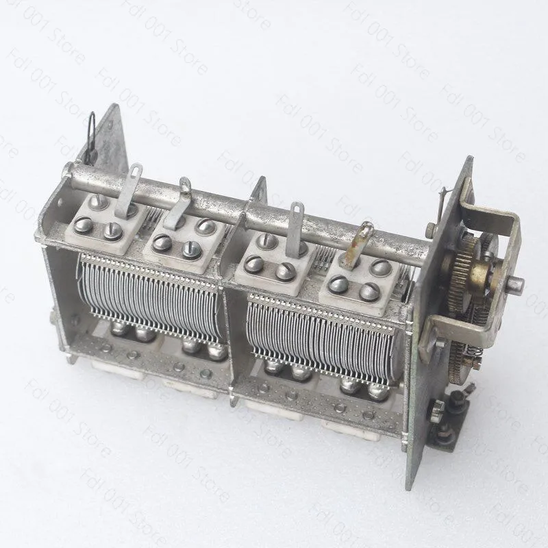 for Dismantling high Q value 2 * 28PF-1110PF with reduction gear dual variable adjustable capacitor DIY