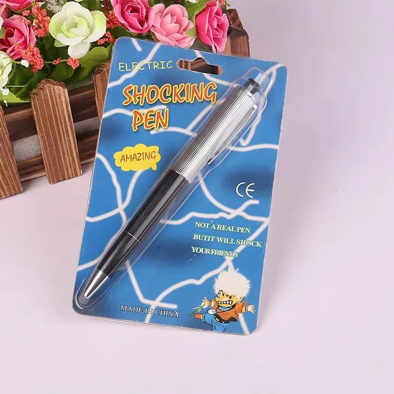 New Spot Prank Toys Daily Funny April Fool'S Day Prank  Toys  Novelty  Electric  Shock Pen Novelty Funny Toys Spoof Toys
