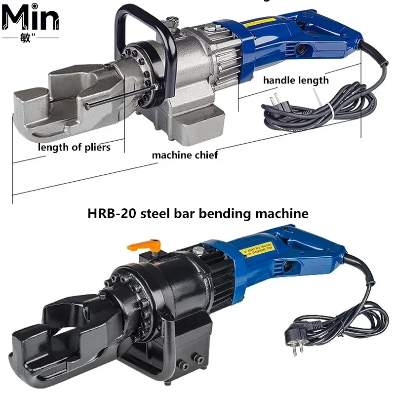 New Upgrade RB-16 Hydraulic Rebar Bender Portable Steel Bar Bending Machine 4-16mm