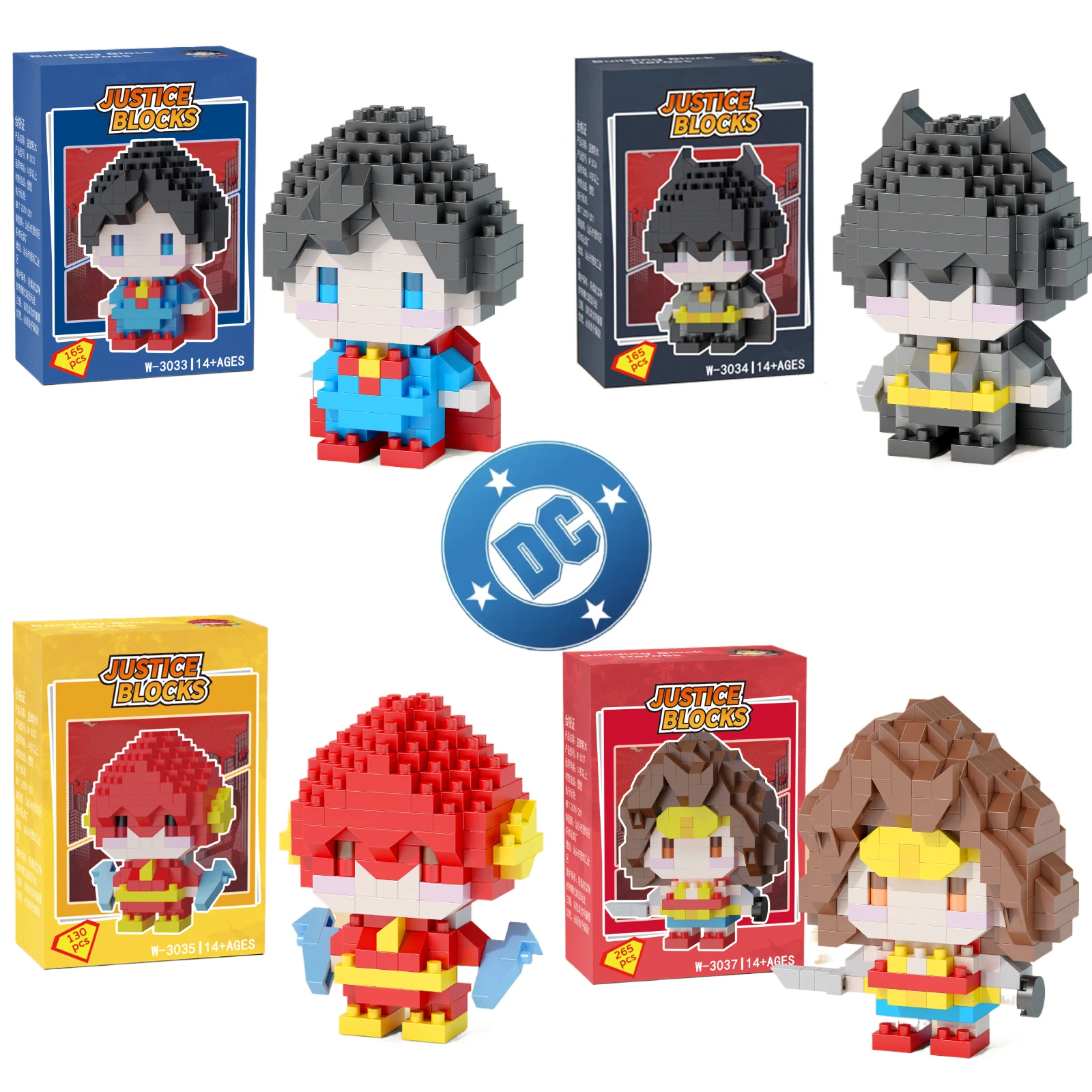 Batman lega Superman Building Blocks Detective Comics Justice League Wonder Woman The Flash DC Character Model Toys for children
