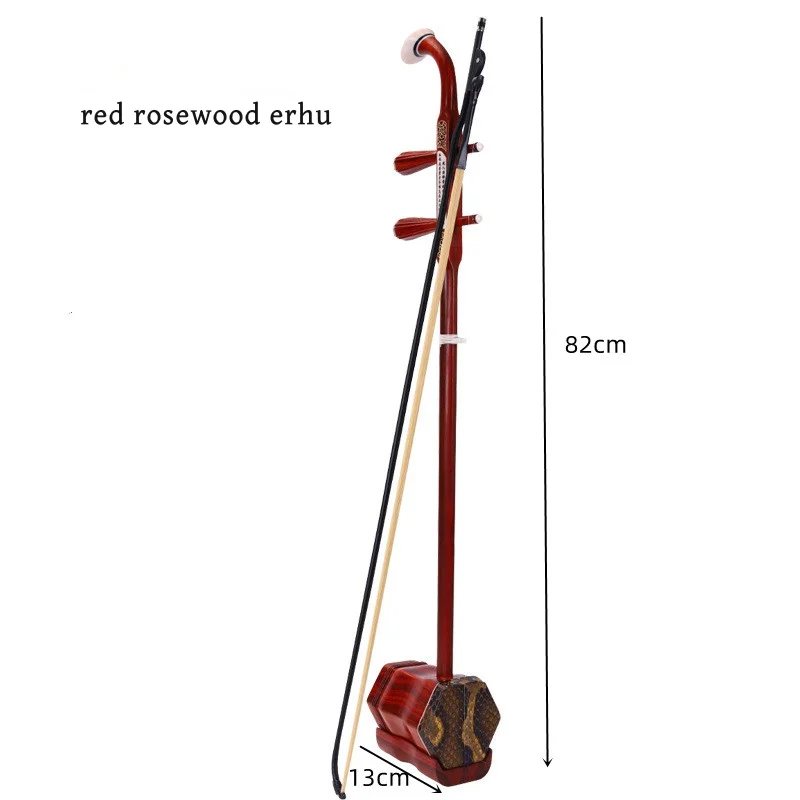 Factory Price China Red Sandalwood Erhu Handmade Musical Instruments Adults and Children Practice Hexagon Erhu